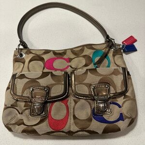 Coach Poppy Signature Jacquard Crossbody Bag